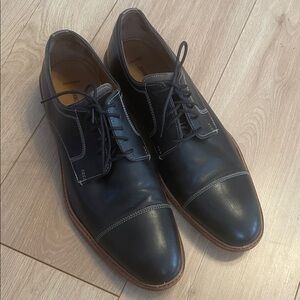 Johnson and murphy size 13 Men's Black Leather Dress Shoes